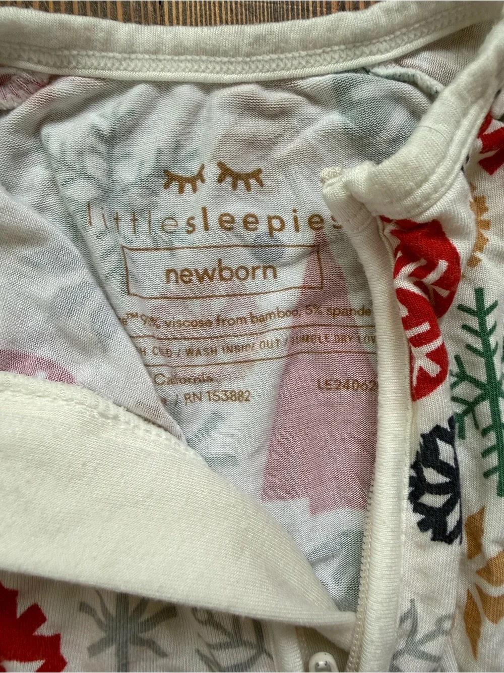 Little Sleepies Christmas footies